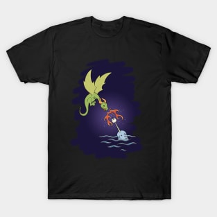 Dragon Narwhal Marshmallow Roast T-Shirt